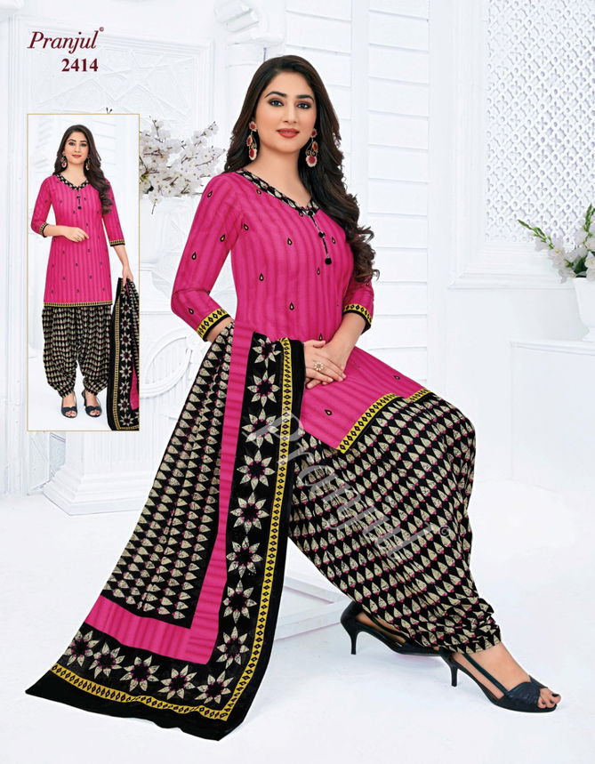 Pranjul Priyanshi 24 Cotton Printed Designer casual Wear Dress Material Collection